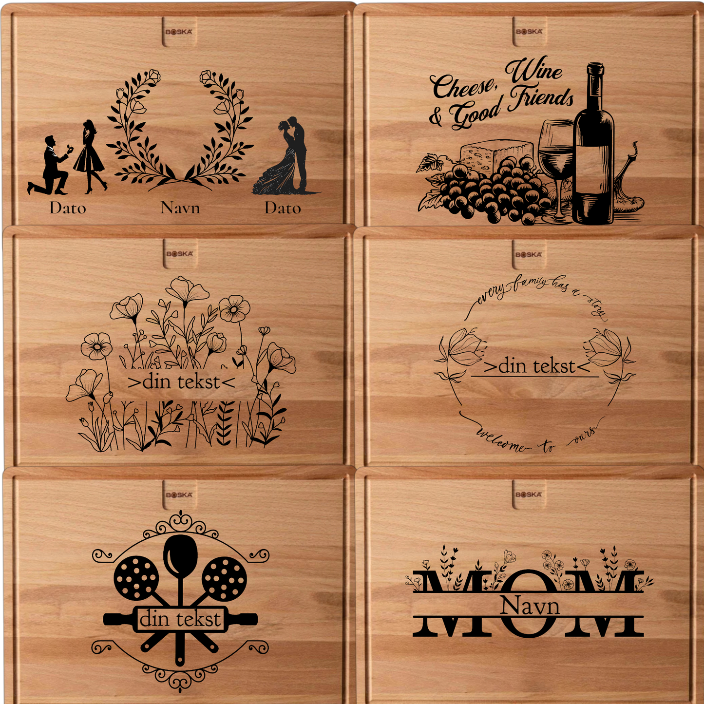 Personlig serveringsbrett